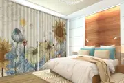 3D Painted Flower5 Blockout Photo Curtain Print Curtains Drapes Fabric Window AU