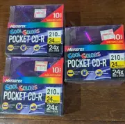 3 Memorex Pocket CD-RW 210 MB 24 min Blank Mini Discs 10 Pks NEW/SEALED 30TTL