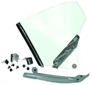 1970-72 Chevelle 2-Door Hardtop/ Coupe Quarter Window Assembly Clear Glass-RH