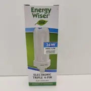 BULBRITE 26W 524326 Energy Wiser Electronic Triple Tube 4 Pin CF26T830/E