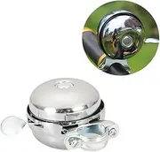 Retro Bike Bell Silver Horn for Road Cycling Easy to Install Loud Sound for Handlebar Durable Bike Accessories