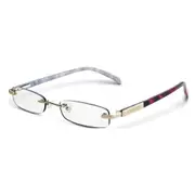 Cross Stephanie Rimless Reader Eye Glasses/Reading Eyeglasses +2:00 Red/Black