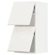 METOD wall cabinet horizontal w 2 doors, white/Veddinge white, 40x37x80 cm