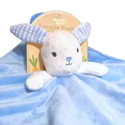 Blue BUNNY Lovey Baby Stuffed Toy Plush Toddler Security Blanket NEW Rabbit