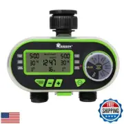 Yardeen 2 Outlet Garden Digital Electronic Water Timer Irrigation Controller