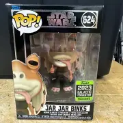 JAR JAR BINKS Pop FUNKO STAR WARS RARE from 2023 Galactic Convention# 624