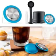 Reusable Stainless Steel Coffee Capsule Pod Filters Heat Resistant Washable