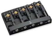 Schaller 5 String Bass Guitar Bridge 3D-5 Black 5 String Bass Top Mount Bridge
