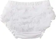 [DOOVID] Baby Bloomers Diaper Covers for Girls Ruffle Bloomers for Infant Girls Newborn Shorts Underwear
