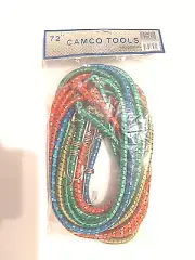 BUNGEE CORD STRAP w/ HOOKS -TIE DOWNS HEAVY DUTY SIX FT. PACK OF 6