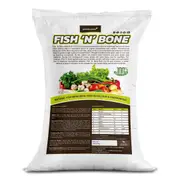 Fish 'N' Bone 20 kg Powder - 100% Blood and Bone Fertiliser (8-8-2-13) - Australian Certified Organic - Fish Bone Meal Slow Release Garden Fertiliser