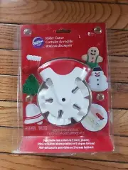 Wilton Roller Cutter Mini Cutter Wheel Christmas NIP Tree Stocking Bell Snowman