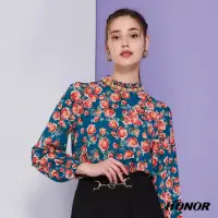 在飛比找momo購物網優惠-【HONOR 山形屋】優雅復古玫瑰襯衫(MOMO獨家限定)