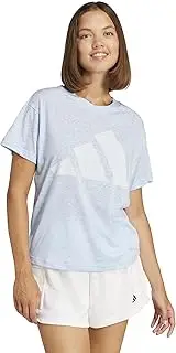 [adidas] KVA72 Women's Short Sleeve T-Shirt Essentials Winners Short Sleeve T-Shirt