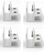 4 Pack 90 Clamps for Glass to Glass, Fixing to Two Side Panels, Shower, Tables, Panels, 10-12mm3.8*4*4cm