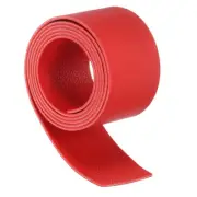 Leather Straps, 1.6 Inch Wide 39 Inch Long Flat Leather Strips Cord, Red