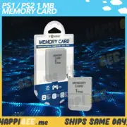 Tomee 1 MB Memory Card (Playstation 1 / PS1 / PS2)Sony Video Game Storage Save
