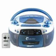HamiltonBuhl AudioStar Boombox Radio, CD, USB, Cassette Player- Tape & CD Conver