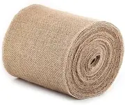 10M Burlap Table Runner, Woven Black Burlap,,Jute Burlap Fabric Ribbon for Wedding, Bridal Shower, and Outdoor Event Decoration (15cm)