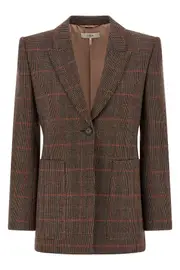 CHLOÉ Check Wool Blazer