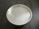 West Elm Silver Leaf Lacquer Tray 18 Inch Round Home Decor Holiday Entertaining