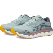 Mizuno Womens Wave Horizon 7 Running Shoes Size 8 Grey Mist White Athletic NIB