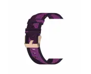 Stylish Canvas Watch Straps Compatible with Skagen 22mm Range - Purple Pattern