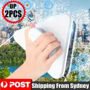 1/2X Magnetic Window Cleaner Double Sided Glass Wiper Cleaning Brush Car Windows