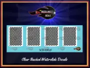 1/64 '55 Chevy Gasser Black Checker Roof Top Decal SCR-0302F