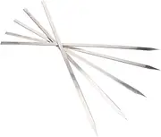 MOTHNUR 5Pcs Meat Skewers Rust Barbecue Tools for Safe Grilling Practical Design for Outdoor and Family BBQ Activities Long and Wide
