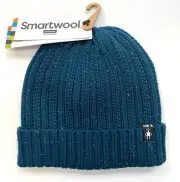 SMARTWOOL Rib Knit Hat Beanie - TWILIGHT BLUE DONEGAL