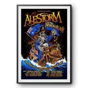 Alestorm And Nekrogoblikon Australia And New Zealand Tour 2025 Poster
