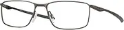 [Oakley] OX3217 Eyeglasses Bundle: OX 3217 321702 Socket 5.0 Satin Pewter and Large Black leash Accessory kit, Socket 5.0 Satin Pewter