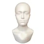 Mannequin Wig Display Lifelike White Foam Mannequin Head Model Lightweight White