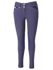 Equine Couture Ladies Blakely Knee Patch Breeches w/ Contrast Saddle Stitch
