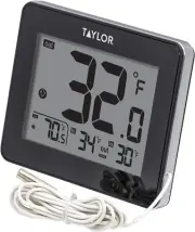 Wired Digital Indoor/Outdoor Thermometer with 10 ft. Probe, Max/Min Recall & Ice