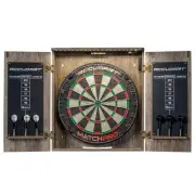 Match Pro Dartboard Cabinet Set - Official Size - Self Healing Sisal - Moder...