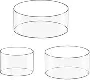 Ｂｅｓｇａ 3Pcs Cake Stands Fillable Cake Riser 6" 8" 10", with Hollow Bottom, Food Display Cylinder Boxes Cupcake Stands for Holiday