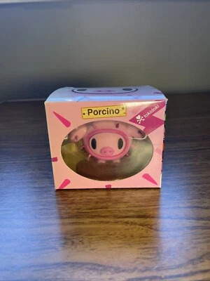 Tokidoki Cactus Friends Porcino Muddy Pink Pig Collectible Vinyl Figure