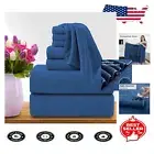 Luxurious Extra Large 8-Piece Bath Towel Set - Soft Microfiber Quick Dry