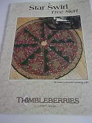 THIMBLEBERRIES "STAR SWIRL TREE SKIRT" QUILT PATTERN