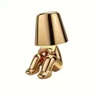 Decoration 1Pc Statue Golden LED Bedside Lamp with Touch Control, 3-Way Dimmable