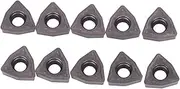 Sluffs Machinist Tools, CNC Lathe Indexable Solid Carbide Turning Insert Blade,CNC Blade Turning Inserts Hardware Accessory Carbide for Steel Semi Finishing/U Drill