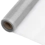 Mesh Screen Aluminium 80x2000 cm Silver vidaXL