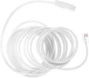 British Telephone Cord Extension Cord Telephone Wire Extension Landline Phone Cable Modem Cable Long Phone Line White Plastic