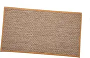 SUPVOX Skid Floor Mat Natural Linen Kitchen Rug with Rubber Backing Washable Bathroom Mat for Entryway and Patio Durable Lightweight Doormat
