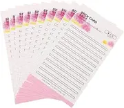 ERINGOGO 1 Set Eyelash Extension Storage Card Lash Strip Paper Card for False Eyelashes Sticky Strip Organized Lash Supplies