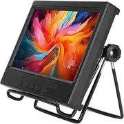 7 Inch Portable Monitor Small HD Monitor 1024x600 Supports HD Multimedia Interface VGA AV, Build in Speakers for PC OS X Mini TV RPi Car Display Gaming (Iron Bracket AU Plug)
