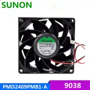 1pcs SUNON 9038 24V 12.2W PMD2409PMB1-A Inverter Fan for Schneider