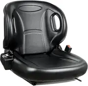 TICSEA Universal Forklift Seat, Tractor Seat with Adjustable Angle Back,Micro Switch And Safety Belt,for Toyota Forklift,Tractor,Excavator Skid Loader Backhoe Dozer Telehandler